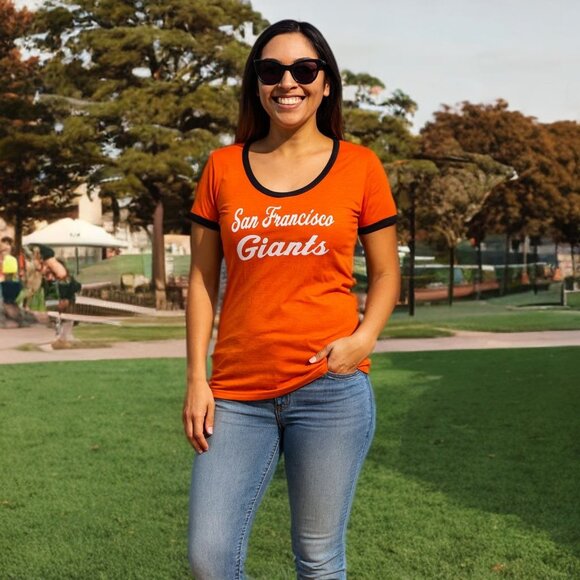 MLB Baseball San Francisco Giants Graphic T-Shirt New Era Pullover Top Unisex XL - Picture 2 of 9